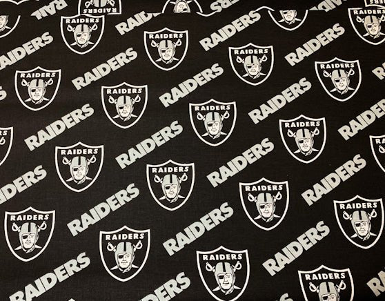 Raider fabric 3513 D NFL fabric Raiders cotton fabric - Mary Jo Fabrics