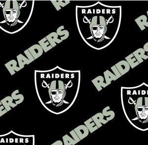 Raider fabric 3513 D NFL fabric Raiders cotton fabric - Mary Jo Fabrics