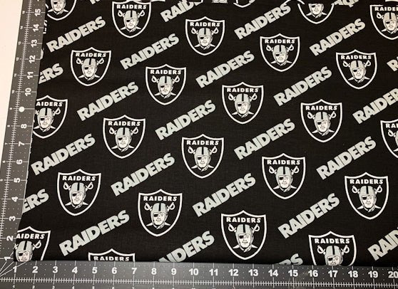 Raider fabric 3513 D NFL fabric Raiders cotton fabric - Mary Jo Fabrics