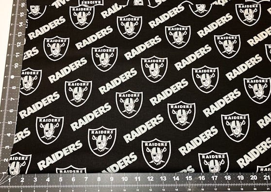 Raider fabric 3513 D NFL fabric Raiders cotton fabric - Mary Jo Fabrics