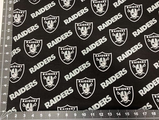 Raider fabric 3513 D NFL fabric Raiders cotton fabric - Mary Jo Fabrics