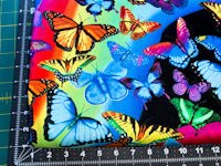 Rainbow Butterflies Cotton Fabric C7945 Butterfly - Mary Jo Fabrics