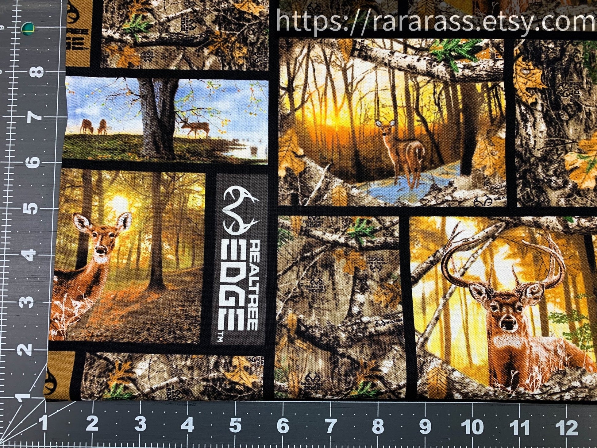 Realtree deer fabric 1170 Edge Box Deer cotton fabric - Mary Jo Fabrics