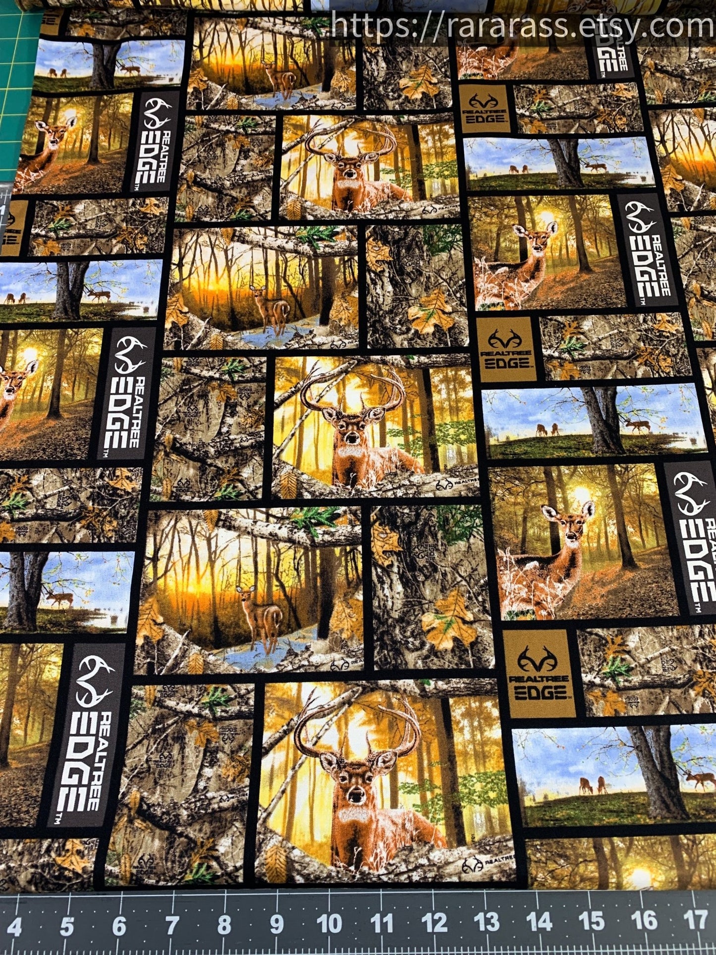 Realtree deer fabric 1170 Edge Box Deer cotton fabric - Mary Jo Fabrics