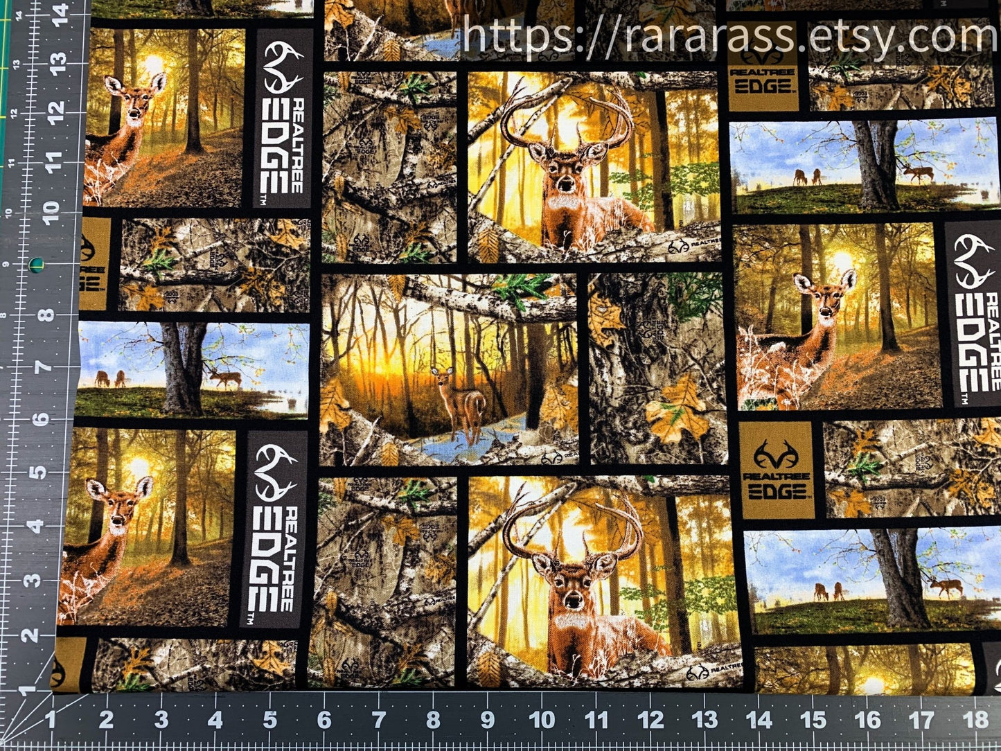 Realtree deer fabric 1170 Edge Box Deer cotton fabric - Mary Jo Fabrics