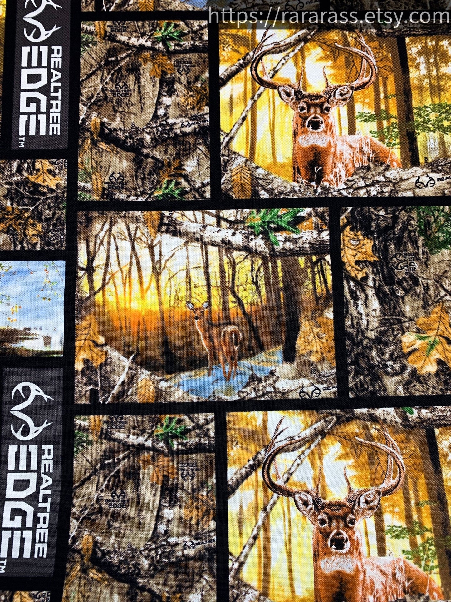 Realtree deer fabric 1170 Edge Box Deer cotton fabric - Mary Jo Fabrics