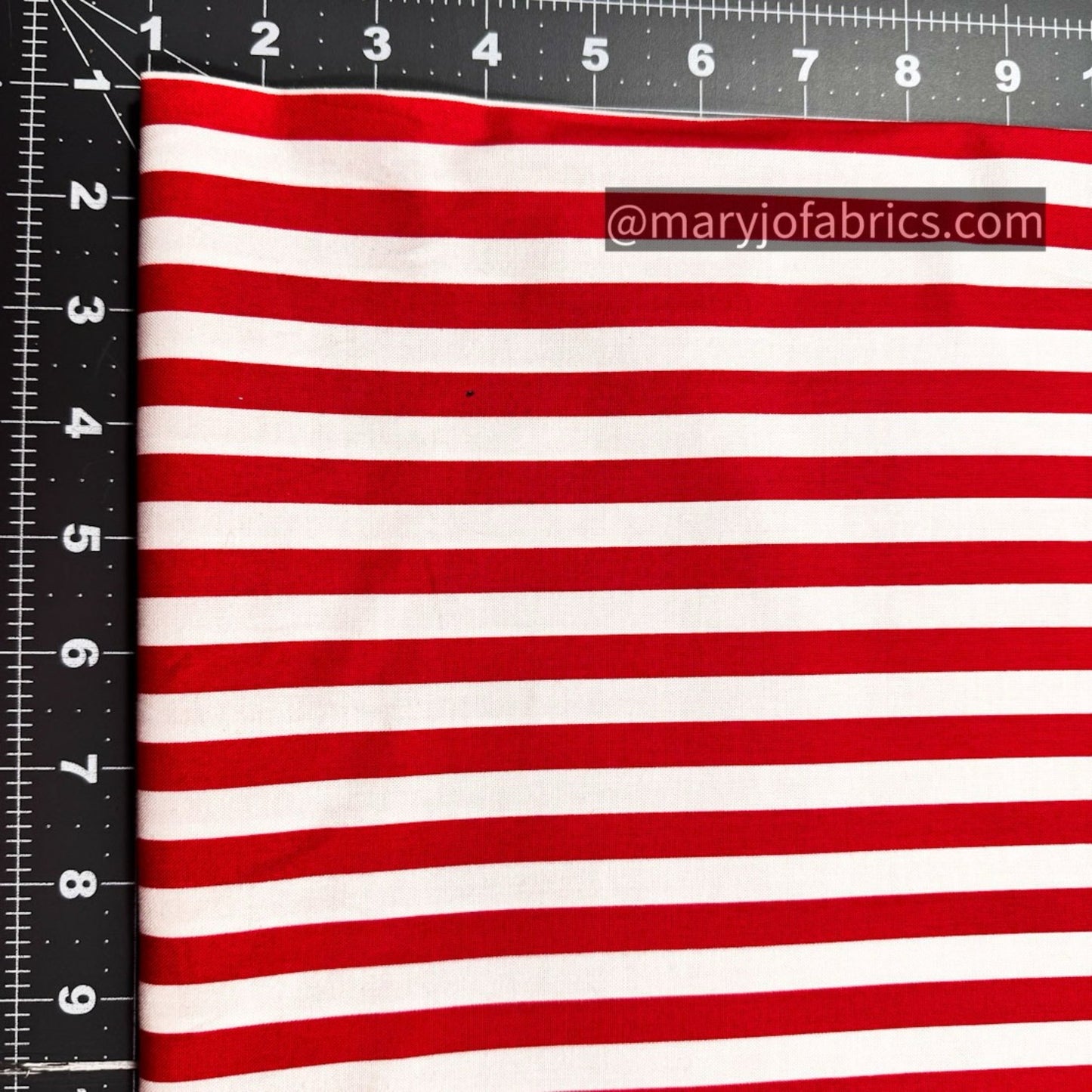 Red and White Stripe Fabric 114 - 80 USA Flag Fabric - Mary Jo Fabrics