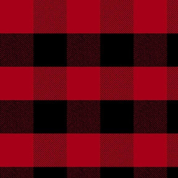 Red Black Primo Buffalo Plaid FLANNEL Fabric RO9U112 Red Flannel - Mary Jo Fabrics