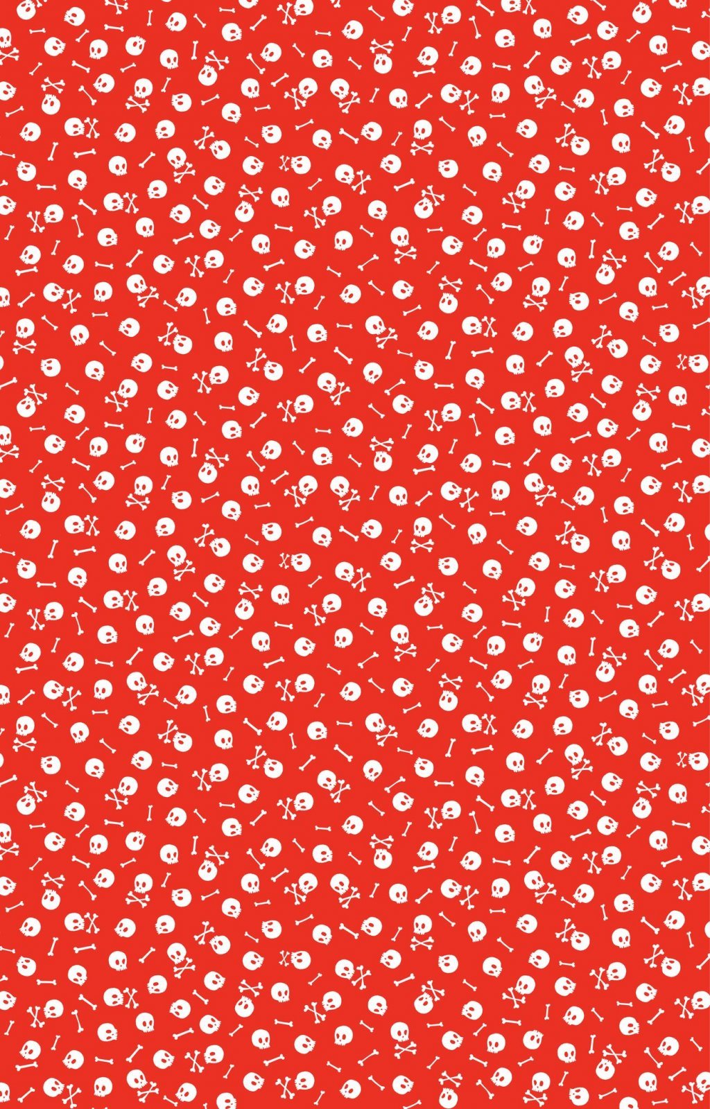 Red Skulls and Bones fabric C8930 - Mary Jo Fabrics