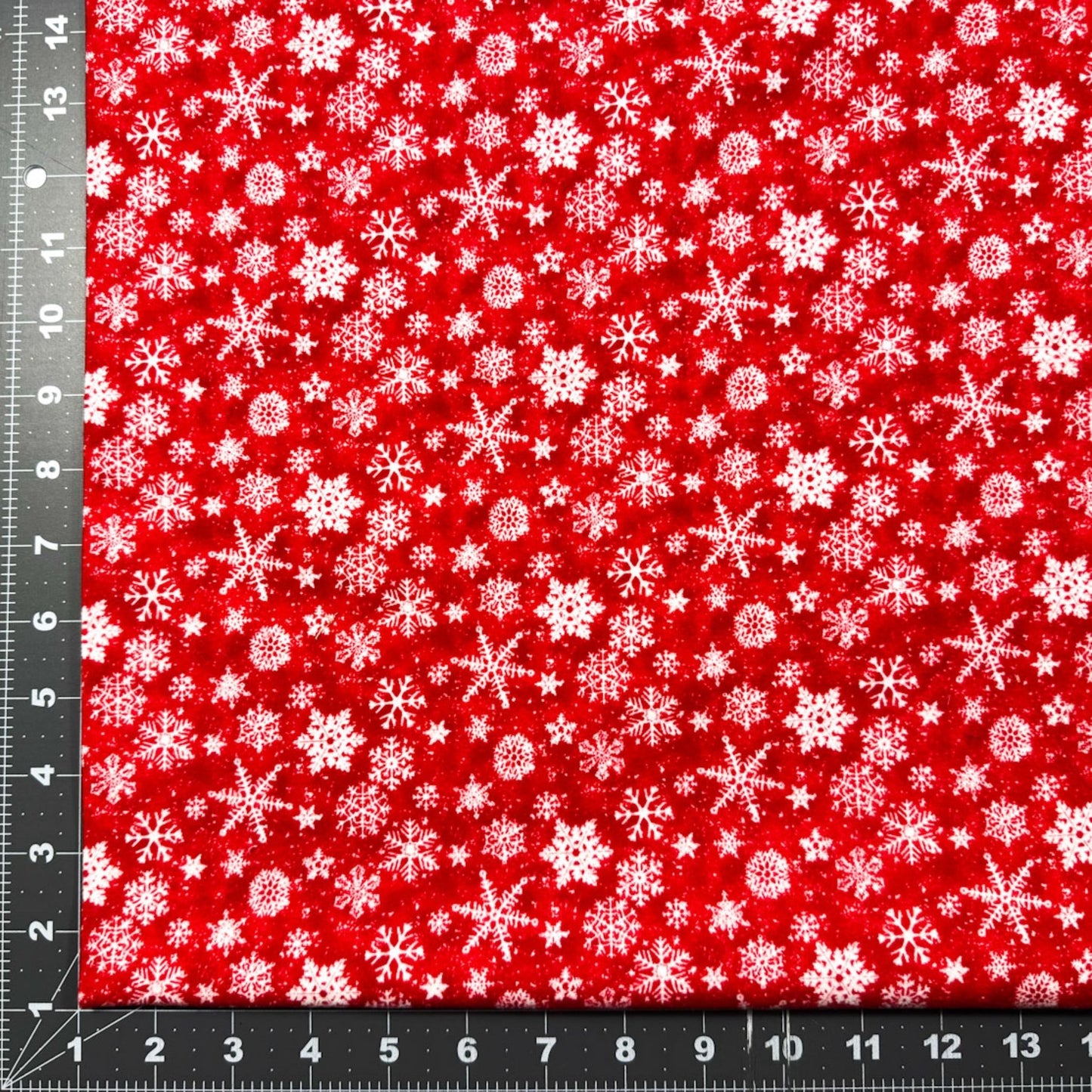 Red Snowflake FLANNEL Fabric F1288 Snow Crew - Mary Jo Fabrics