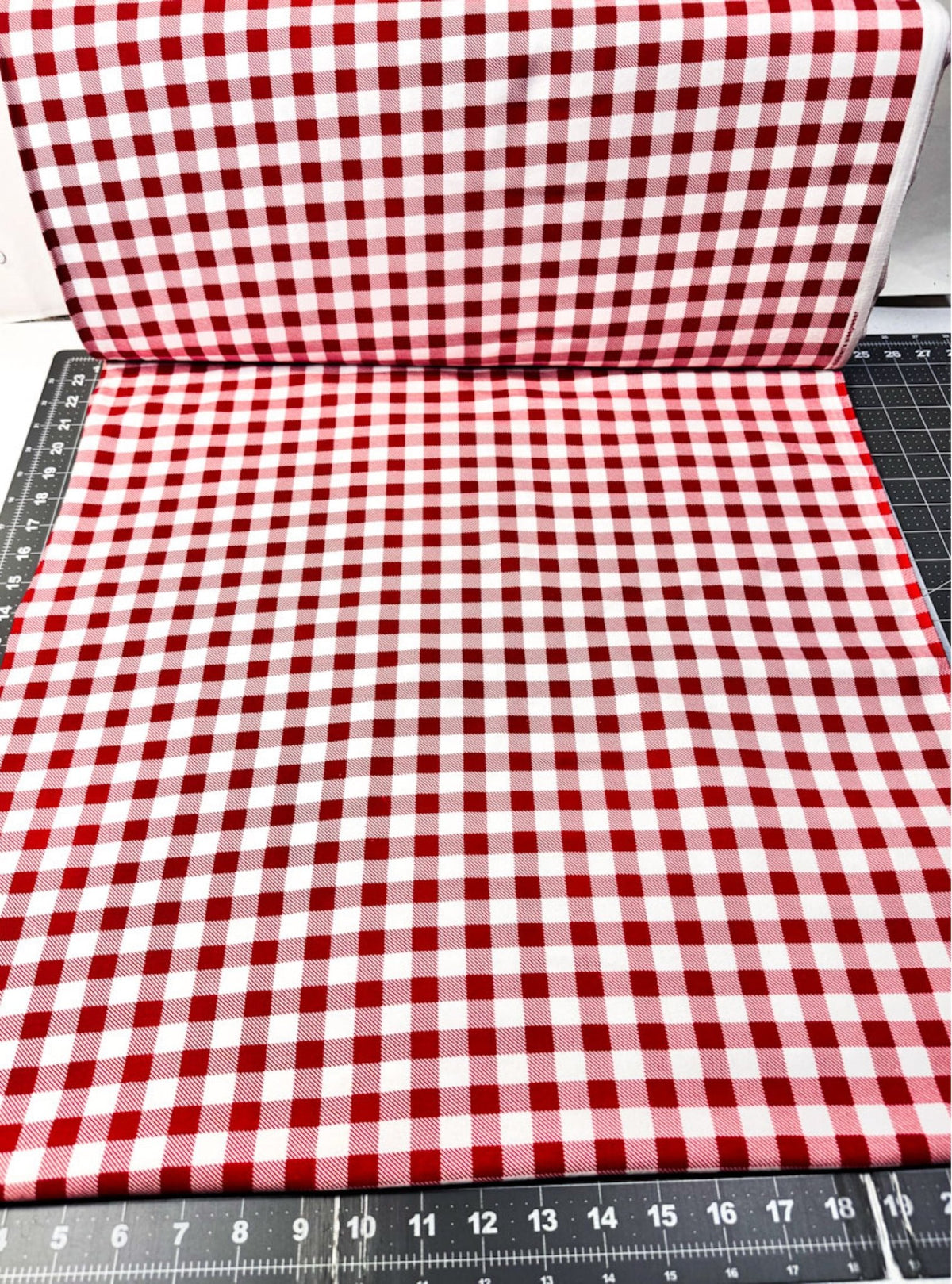 Red White Buffalo Plaid FLANNEL 44-7492 - Mary Jo Fabrics