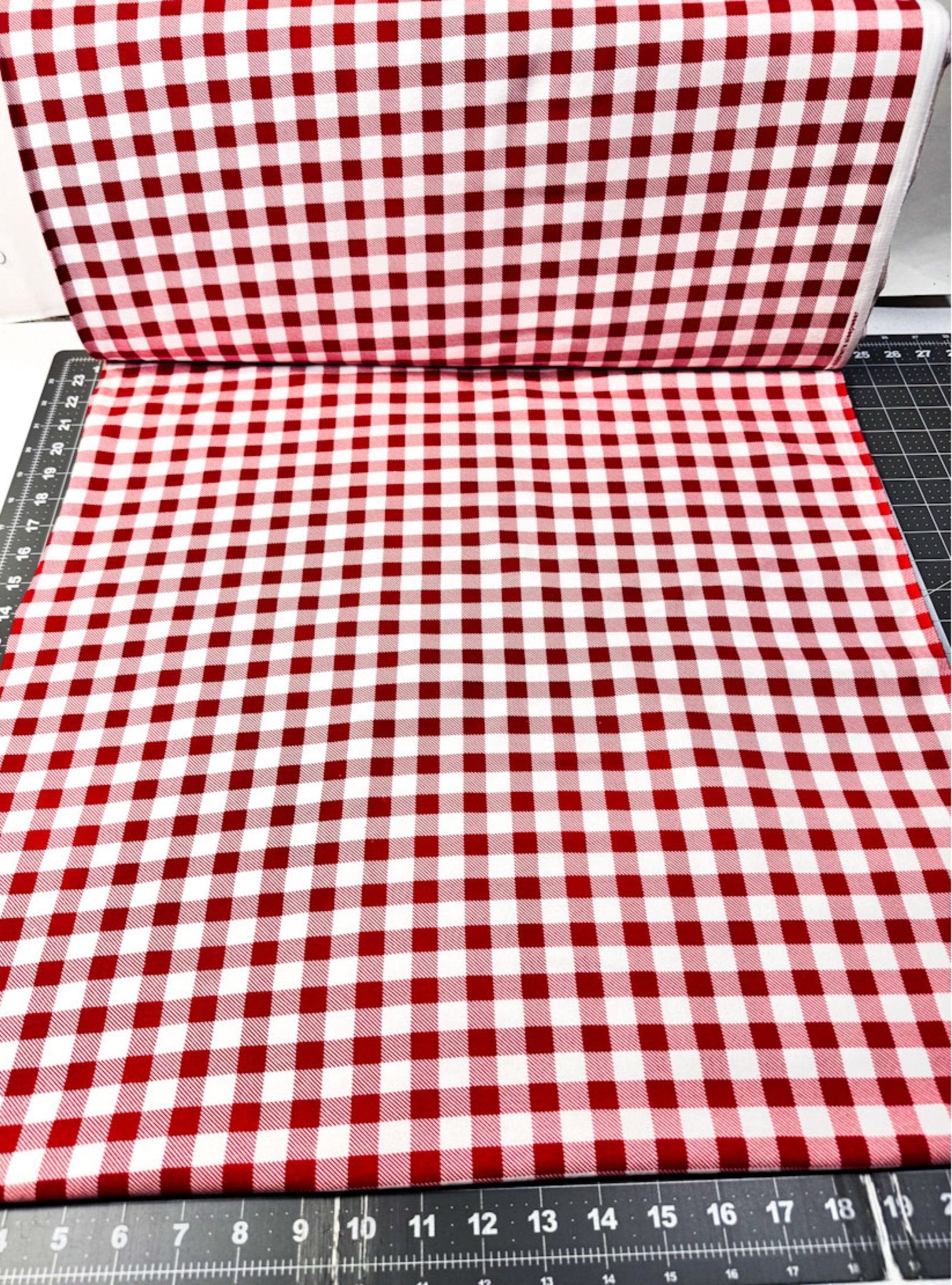 Red White Buffalo Plaid FLANNEL 44-7492 - Mary Jo Fabrics