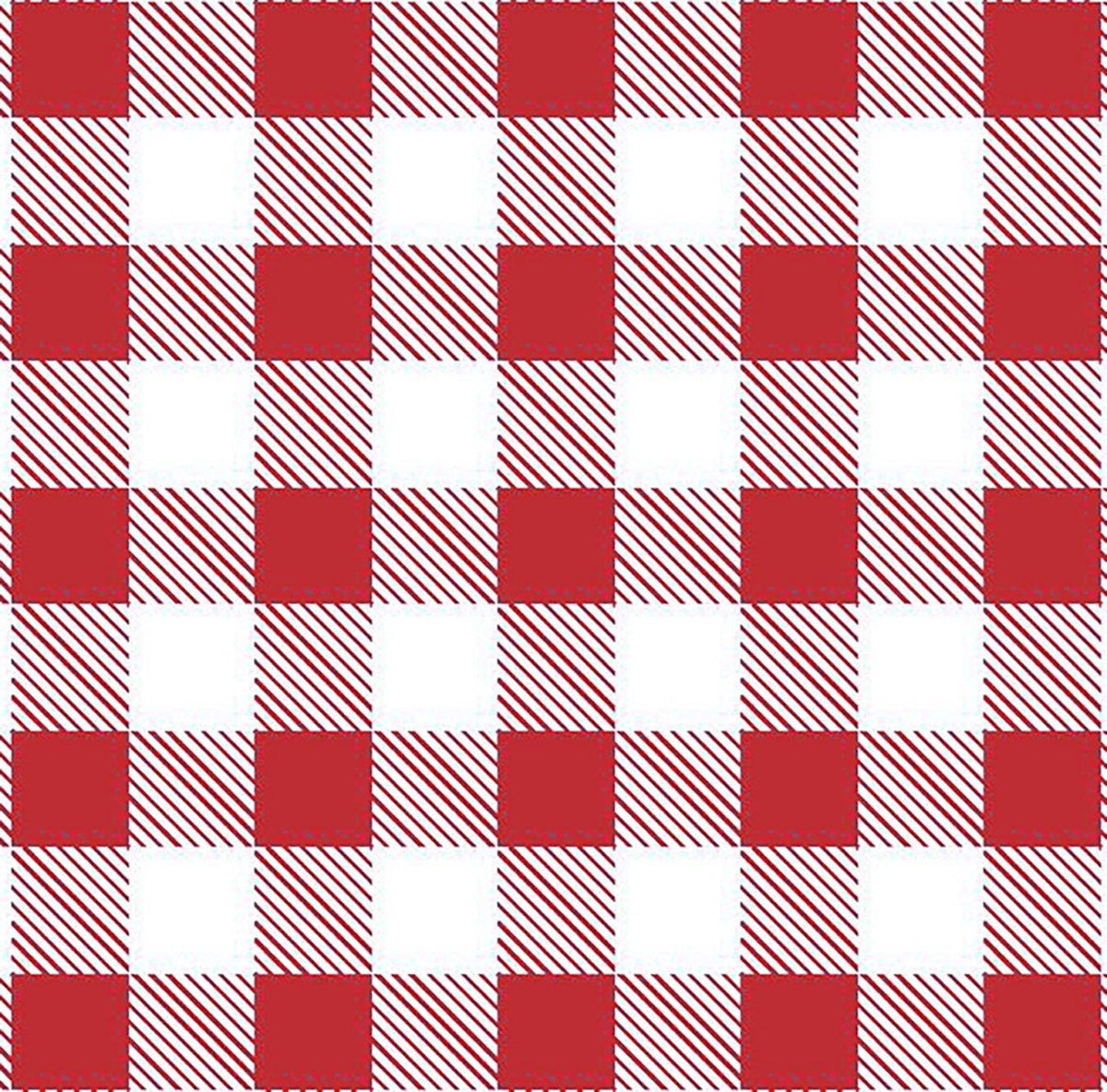 Red White Buffalo Plaid FLANNEL 44-7492 - Mary Jo Fabrics