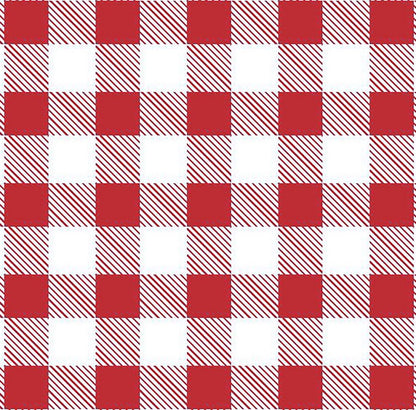 Red White Buffalo Plaid FLANNEL 44-7492 - Mary Jo Fabrics