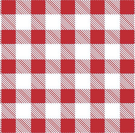Red White Buffalo Plaid FLANNEL 44-7492 - Mary Jo Fabrics