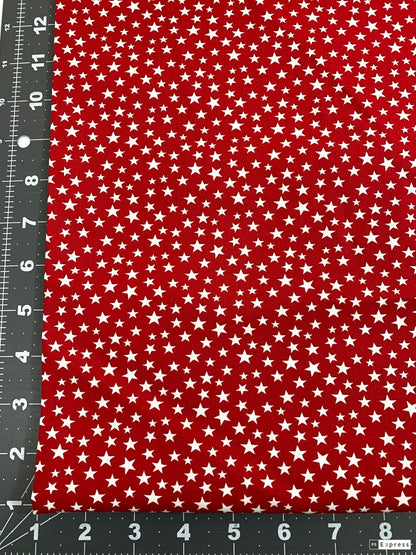 Red White Star USA fabric 48488 Made in the USA patriotic fabric - Mary Jo Fabrics