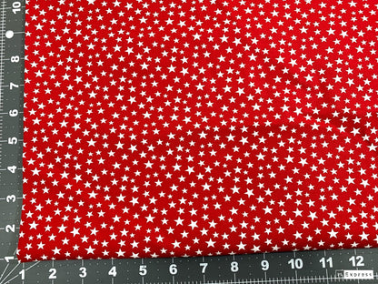 Red White Star USA fabric 48488 Made in the USA patriotic fabric - Mary Jo Fabrics