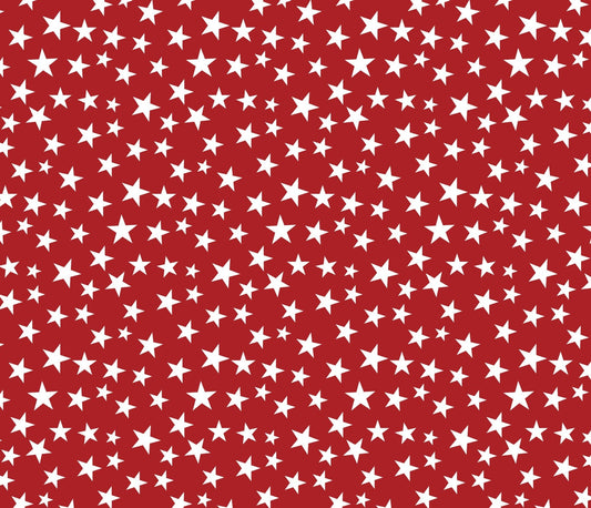 Red White Star USA fabric DX-92649-6C-1 Ditsy Star patriotic - Mary Jo Fabrics