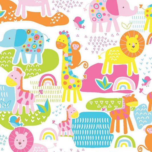 Safari Animal FLANNEL 44 - 8001 Fun Flannels - Mary Jo Fabrics