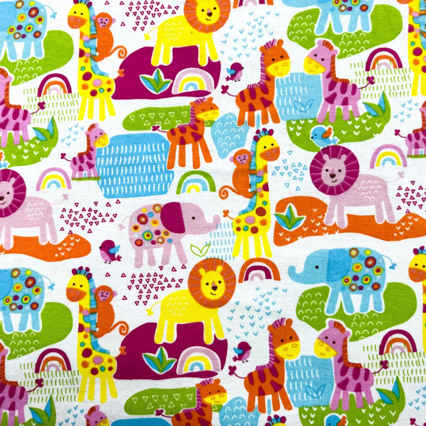 Safari Animal FLANNEL 44 - 8001 Fun Flannels - Mary Jo Fabrics