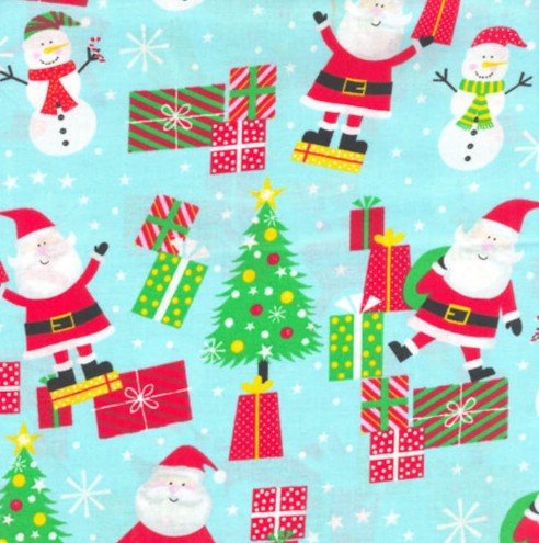 Santa Claus Fabric 49695 Tis the Season Snowman - Mary Jo Fabrics