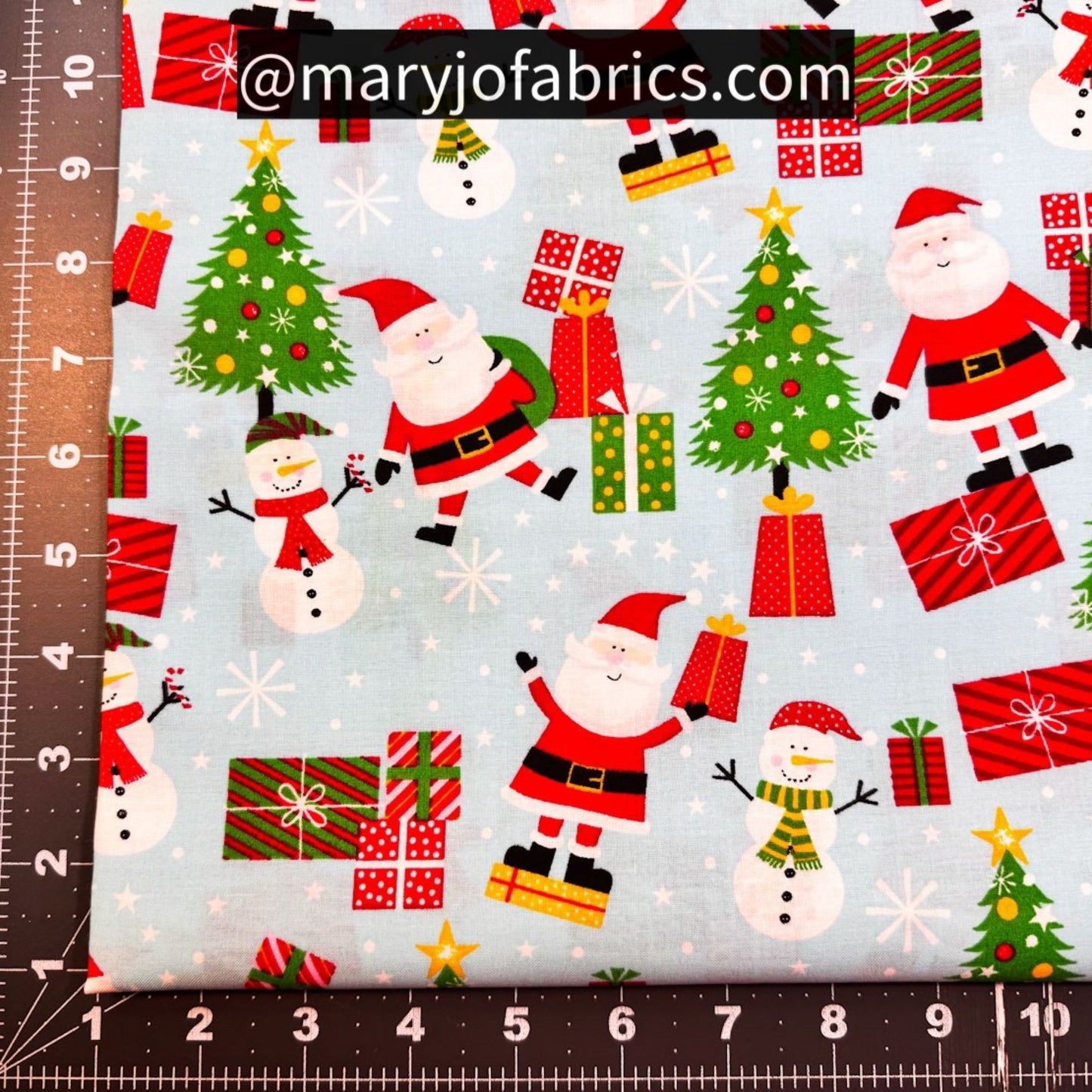 Santa Claus Fabric 49695 Tis the Season Snowman - Mary Jo Fabrics
