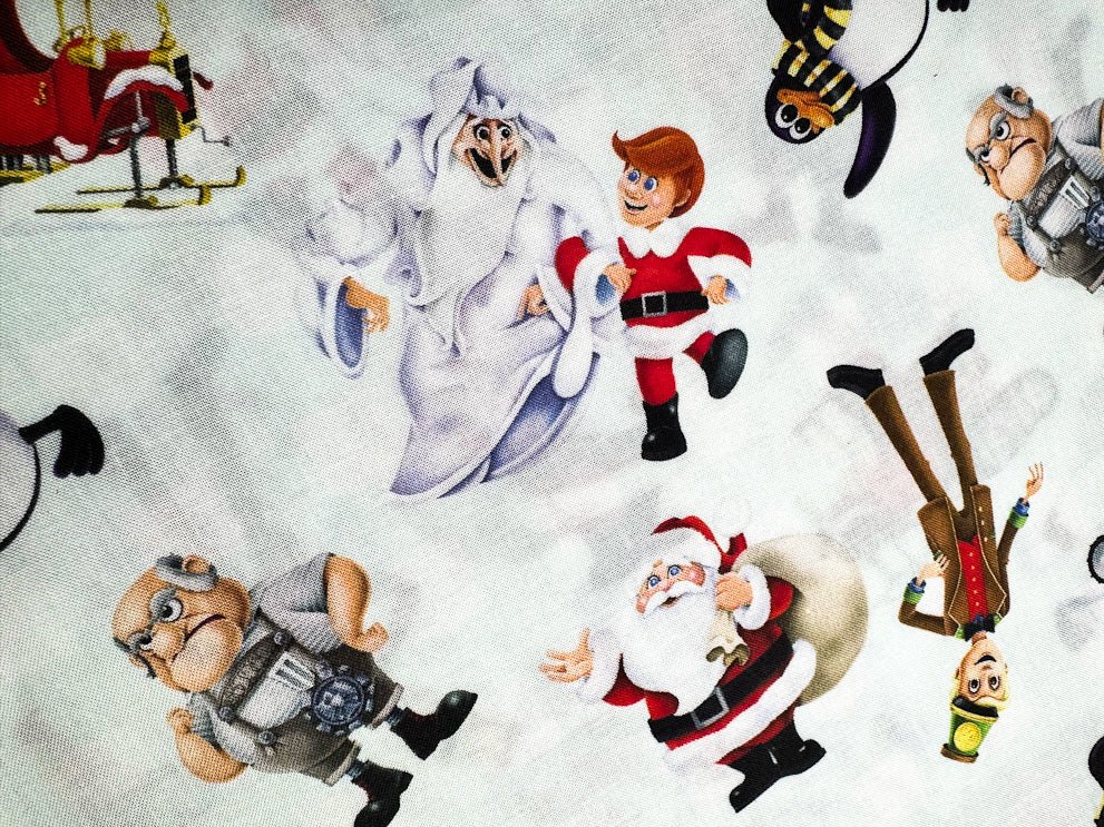 Santa Claus is Coming to Town Christmas Fabric - Mary Jo Fabrics