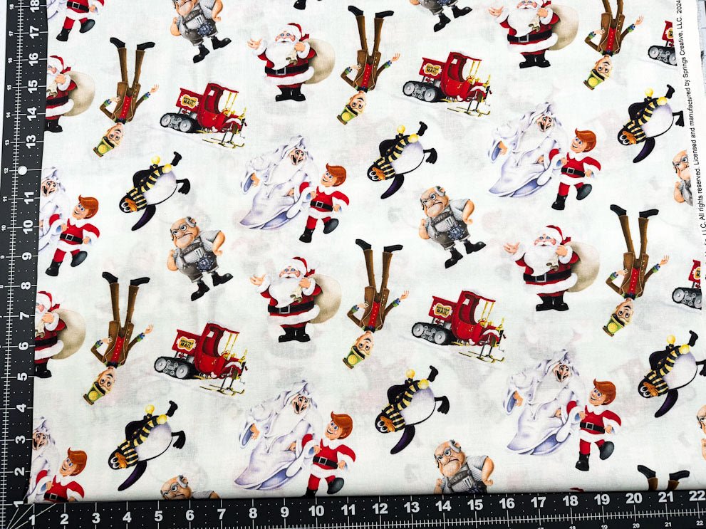 Santa Claus is Coming to Town Christmas Fabric - Mary Jo Fabrics