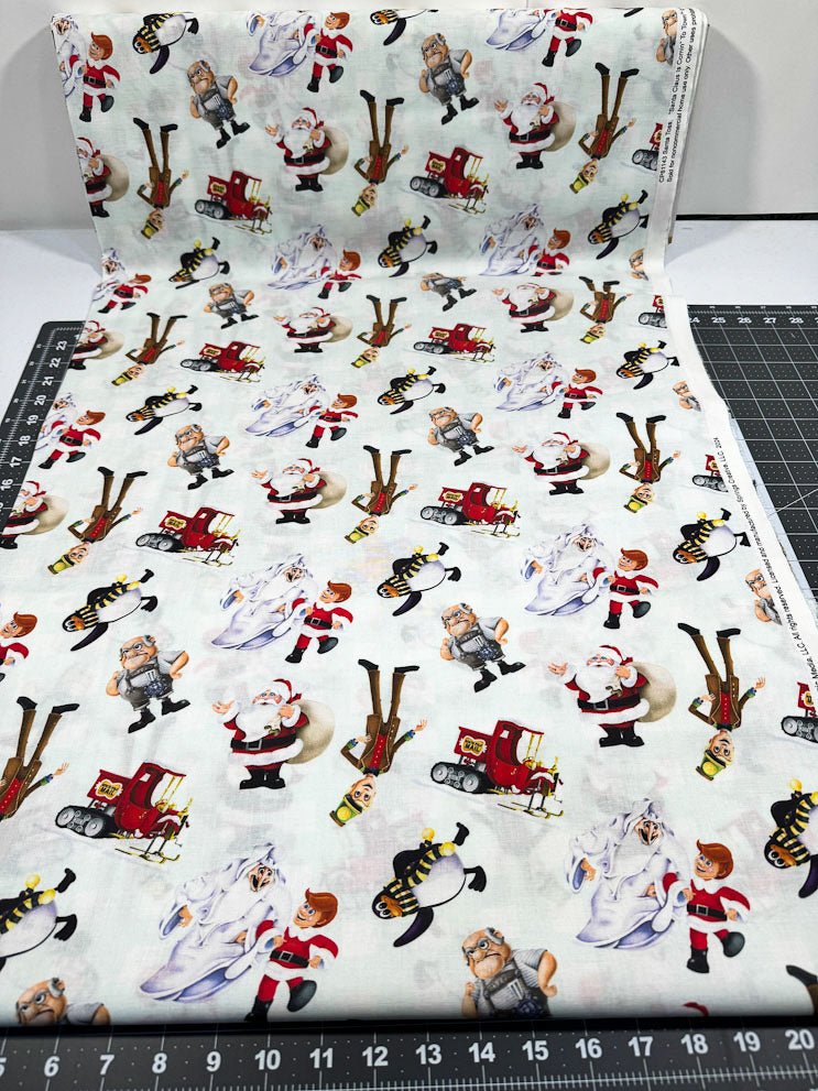 Santa Claus is Coming to Town Christmas Fabric - Mary Jo Fabrics