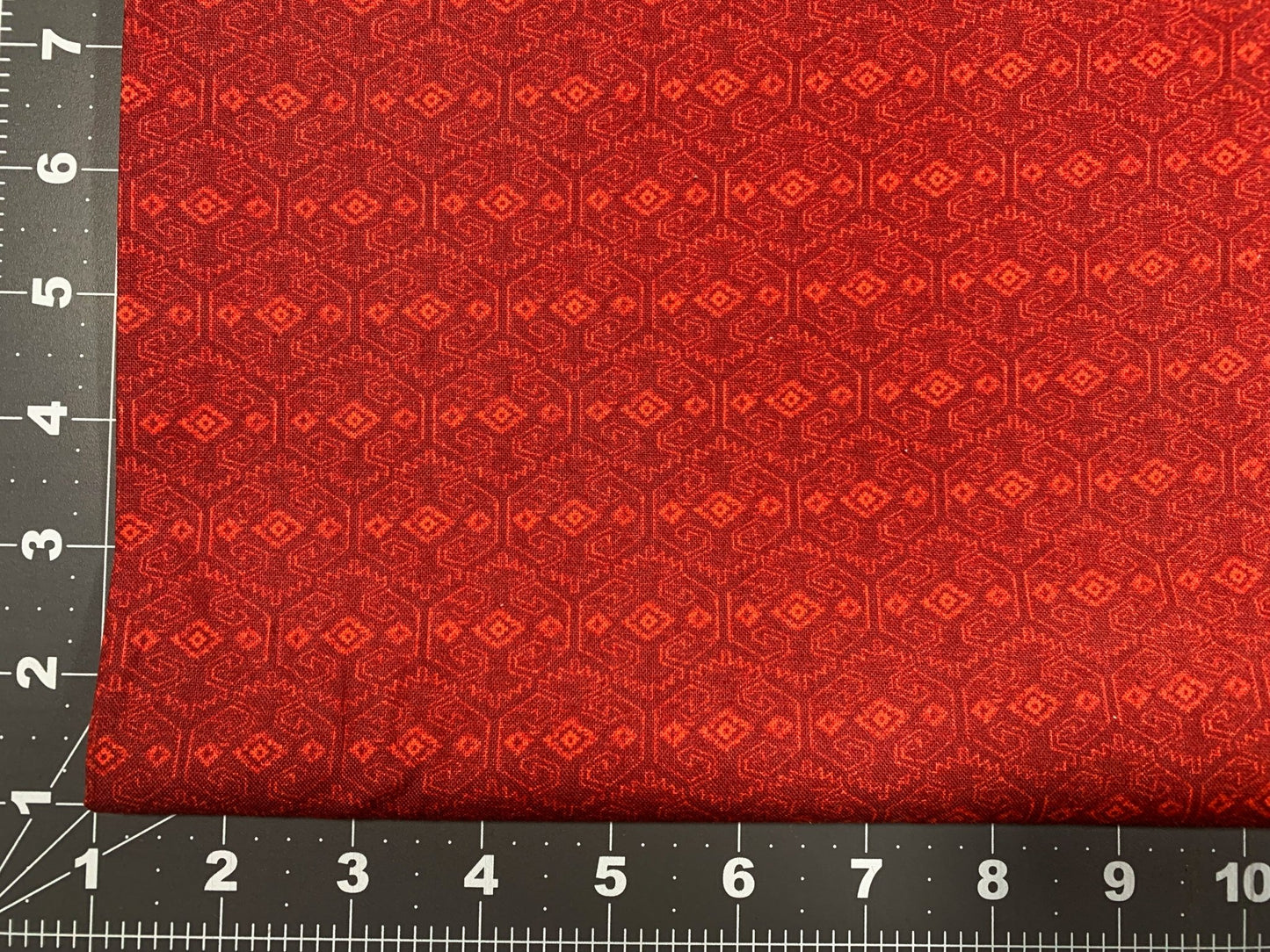 Santa Fe Aztec Blender CP75064 Red cotton fabric - Mary Jo Fabrics