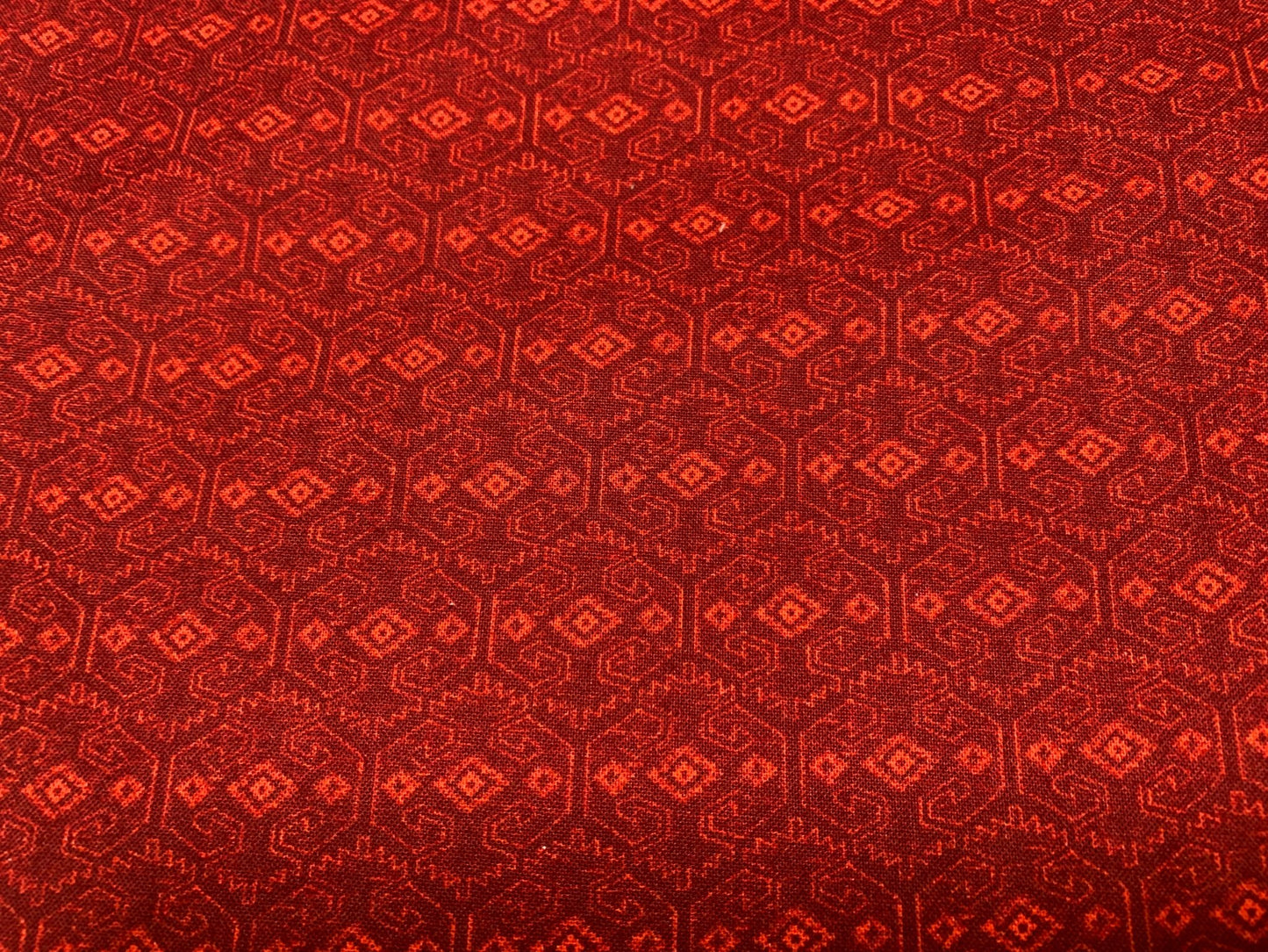 Santa Fe Aztec Blender CP75064 Red cotton fabric - Mary Jo Fabrics