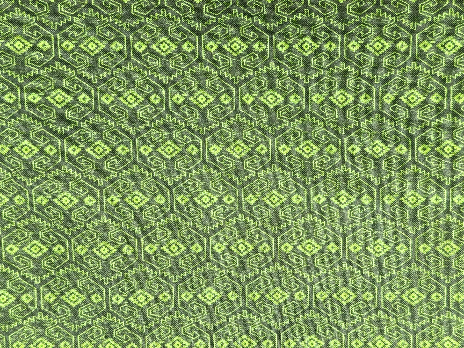 Santa Fe Aztec green blender fabric - Mary Jo Fabrics