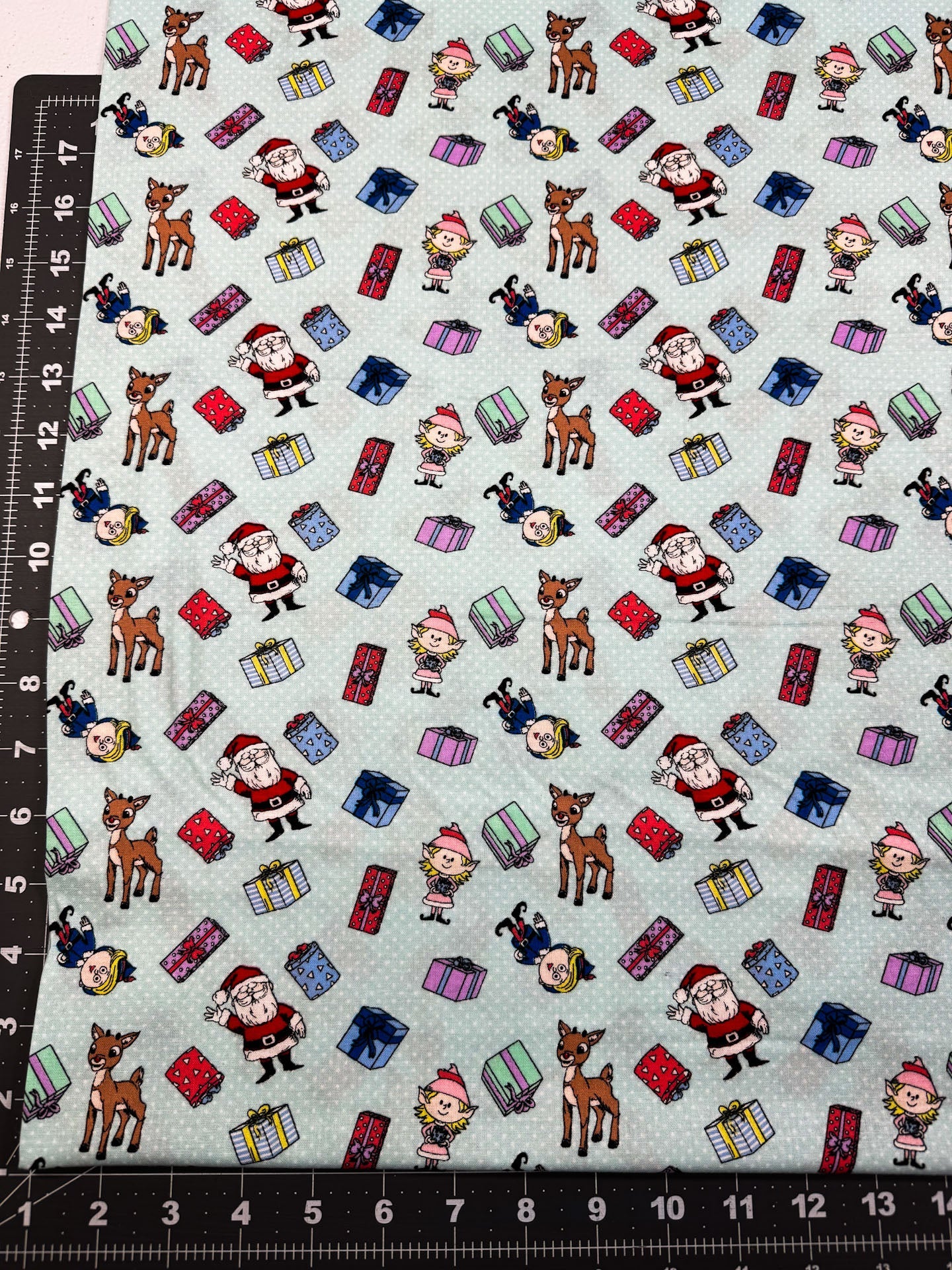 Santa Workshop Rudolph fabric Christmas cotton fabric - Mary Jo Fabrics