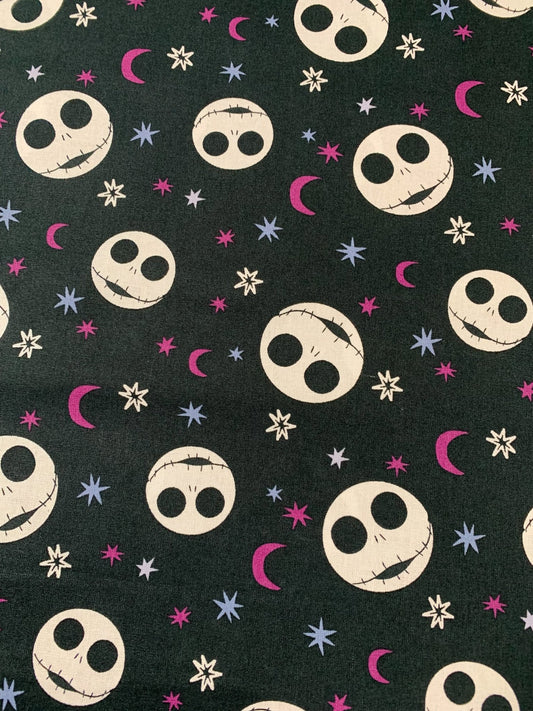 Scary NBC Jack Starlight Heads Halloween fabric - Mary Jo Fabrics