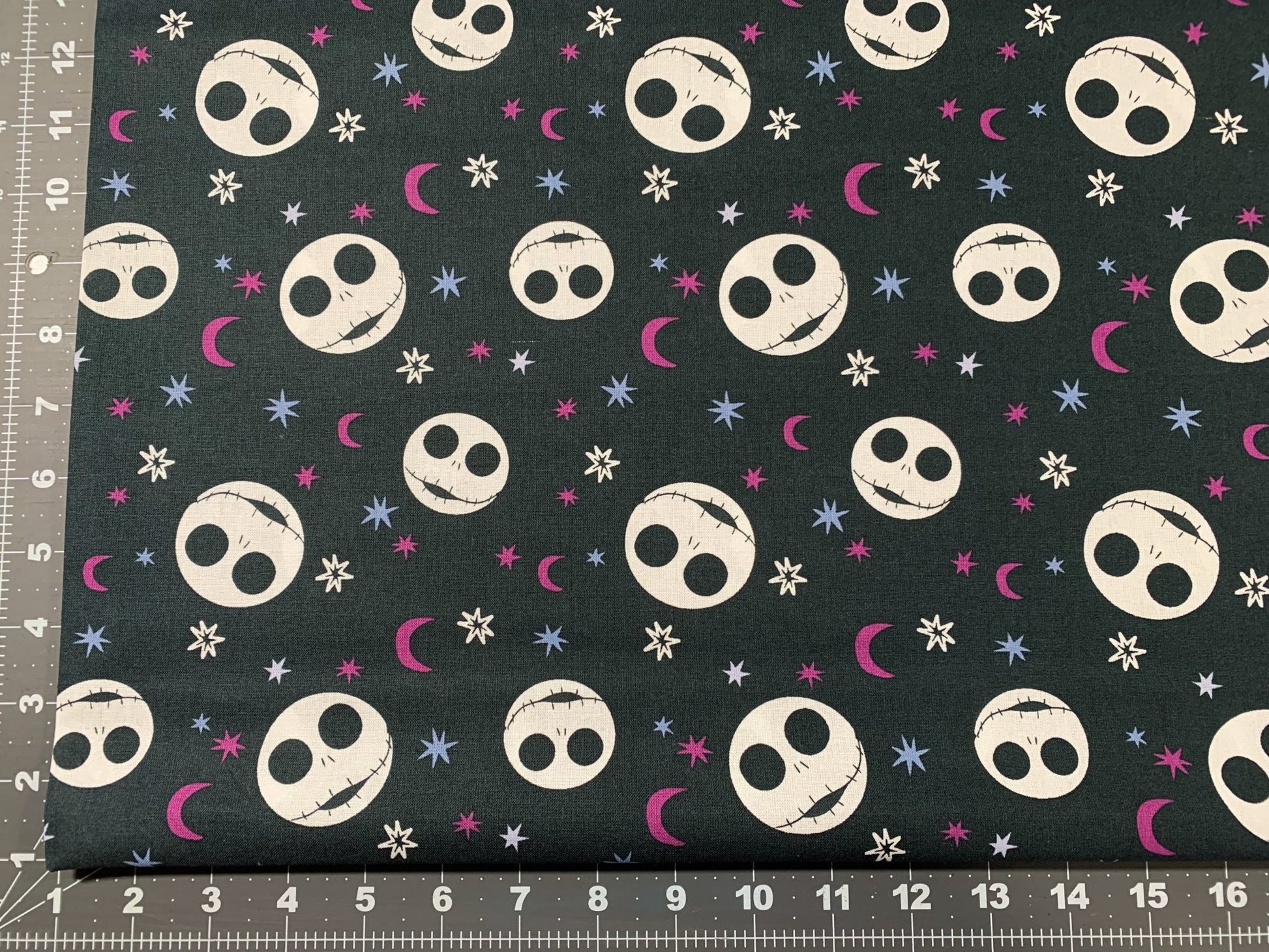 Scary NBC Jack Starlight Heads Halloween fabric - Mary Jo Fabrics