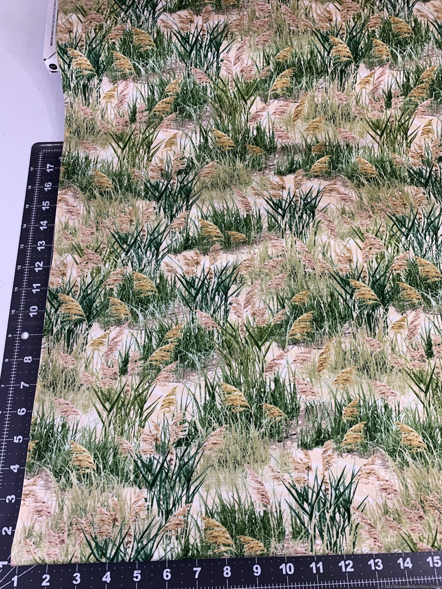 Sea grass fabric C1084 Beach cotton fabric - Mary Jo Fabrics