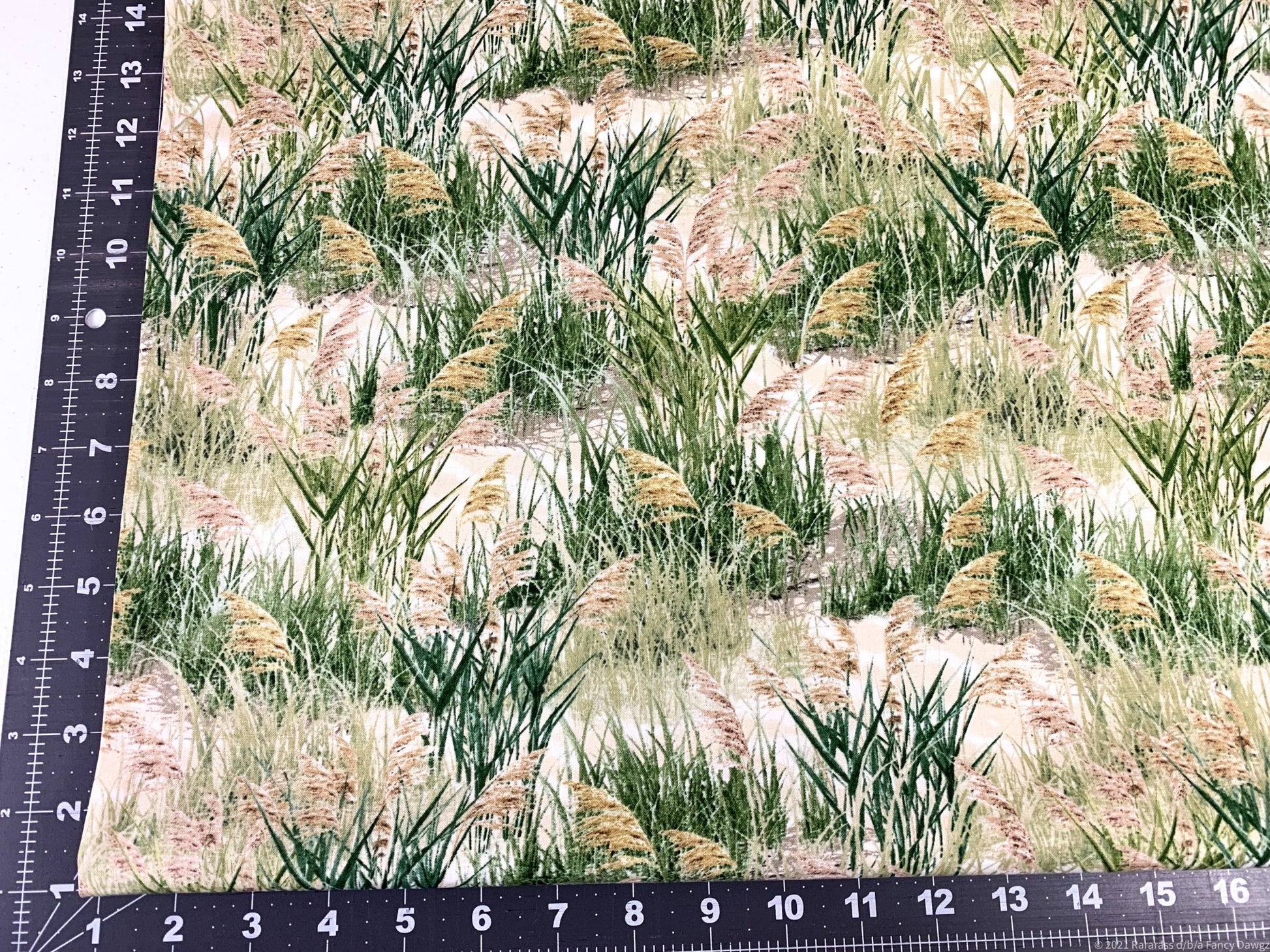 Sea grass fabric C1084 Beach cotton fabric - Mary Jo Fabrics