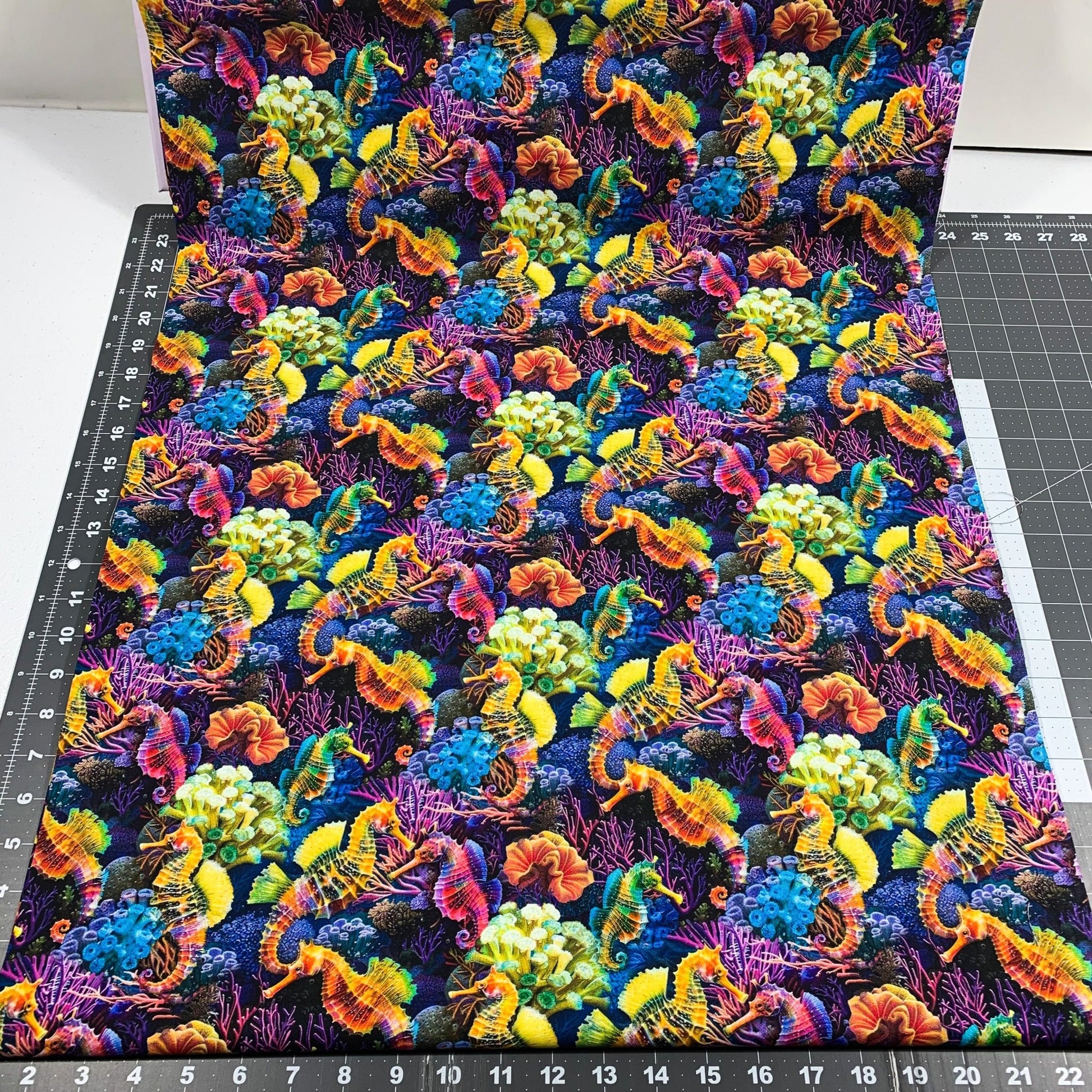 Sea Reef Seahorses Fabric CD3813 Ocean Cotton Fabric - Mary Jo Fabrics