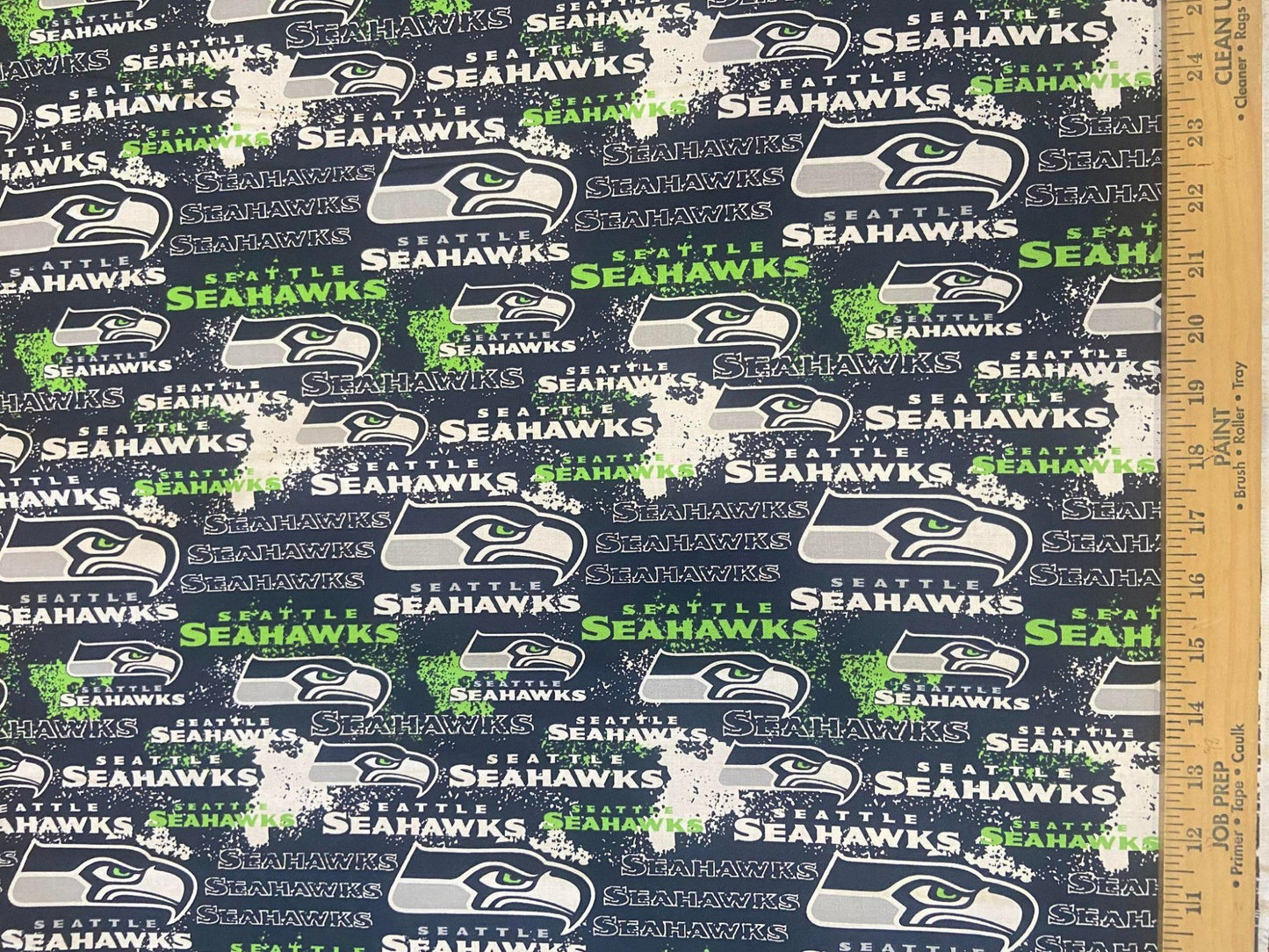 Seattle Seahawks Fabric 70103 NFL Seattle Fabric Distressed