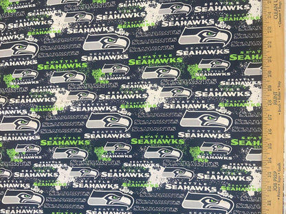 Seattle Seahawks Fabric 70103 NFL Seattle Fabric Distressed