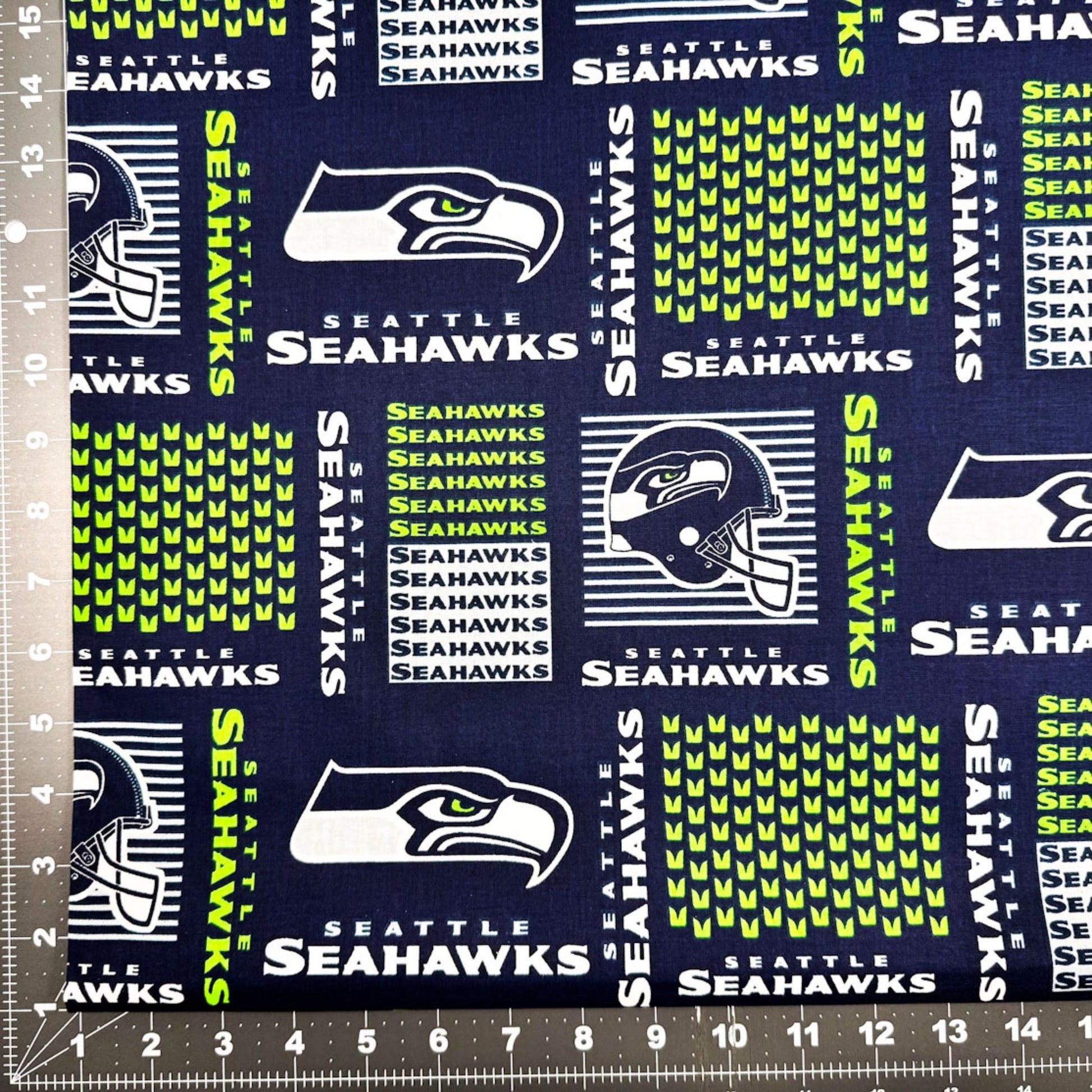 Seattle Seahawks Fabric 6470 - D NFL Cotton Fabric - Mary Jo Fabrics