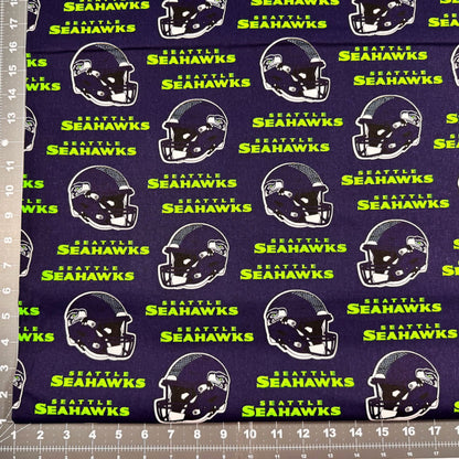 Seattle Seahawks fabric Helmets 6402 - D NFL Cotton Fabric - Mary Jo Fabrics