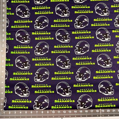 Seattle Seahawks fabric Helmets 6402 - D NFL Cotton Fabric - Mary Jo Fabrics
