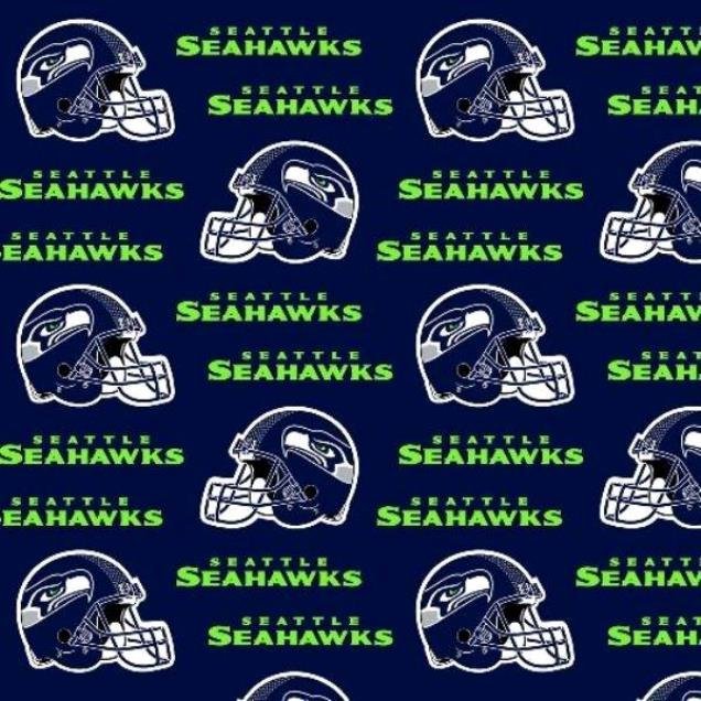 Seattle Seahawks fabric Helmets 6402 - D NFL Cotton Fabric - Mary Jo Fabrics