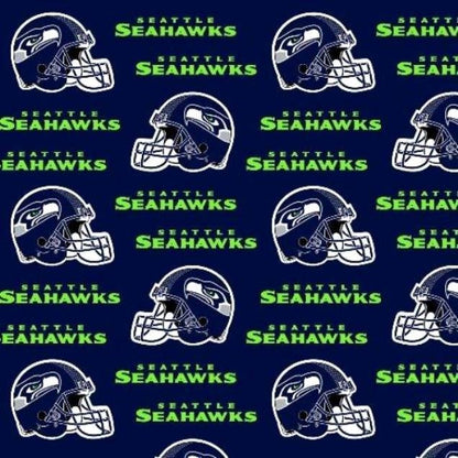Seattle Seahawks fabric Helmets 6402 - D NFL Cotton Fabric - Mary Jo Fabrics