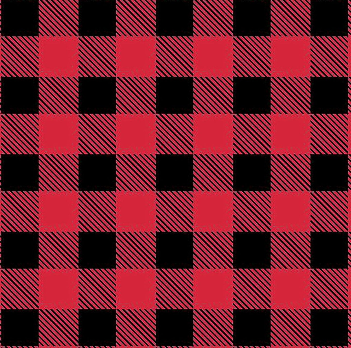 Small Black Red Buffalo Plaid Flannel 44 - 7493 - Mary Jo Fabrics