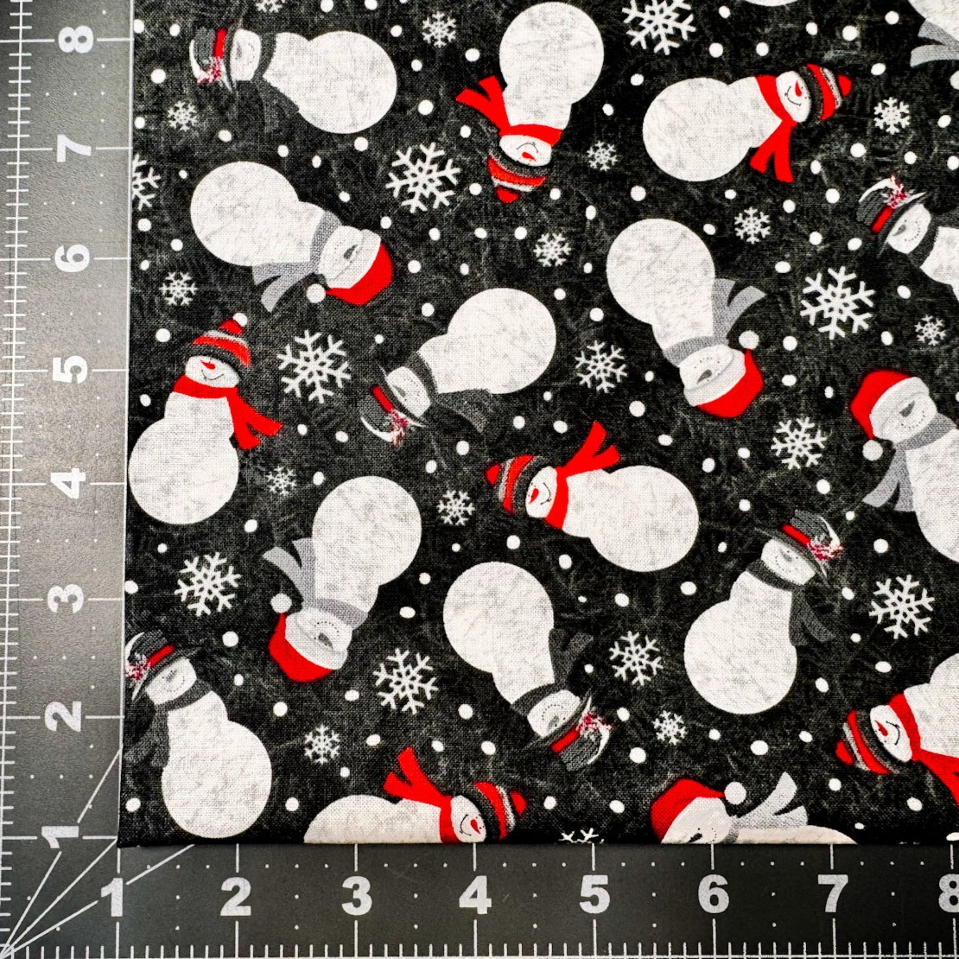 Snowman Fabric 2059 Blizzard Fun Christmas - Mary Jo Fabrics