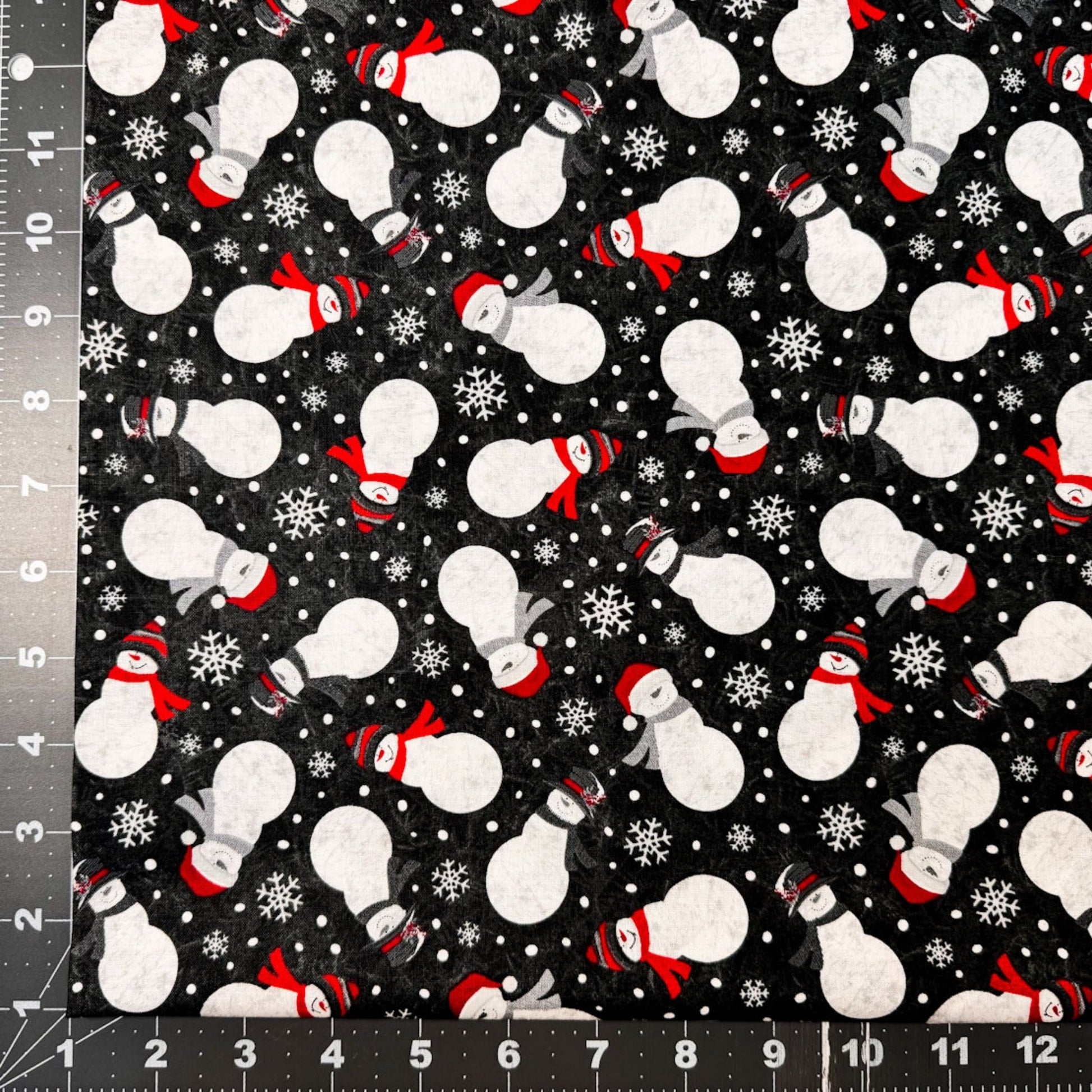 Snowman Fabric 2059 Blizzard Fun Christmas - Mary Jo Fabrics
