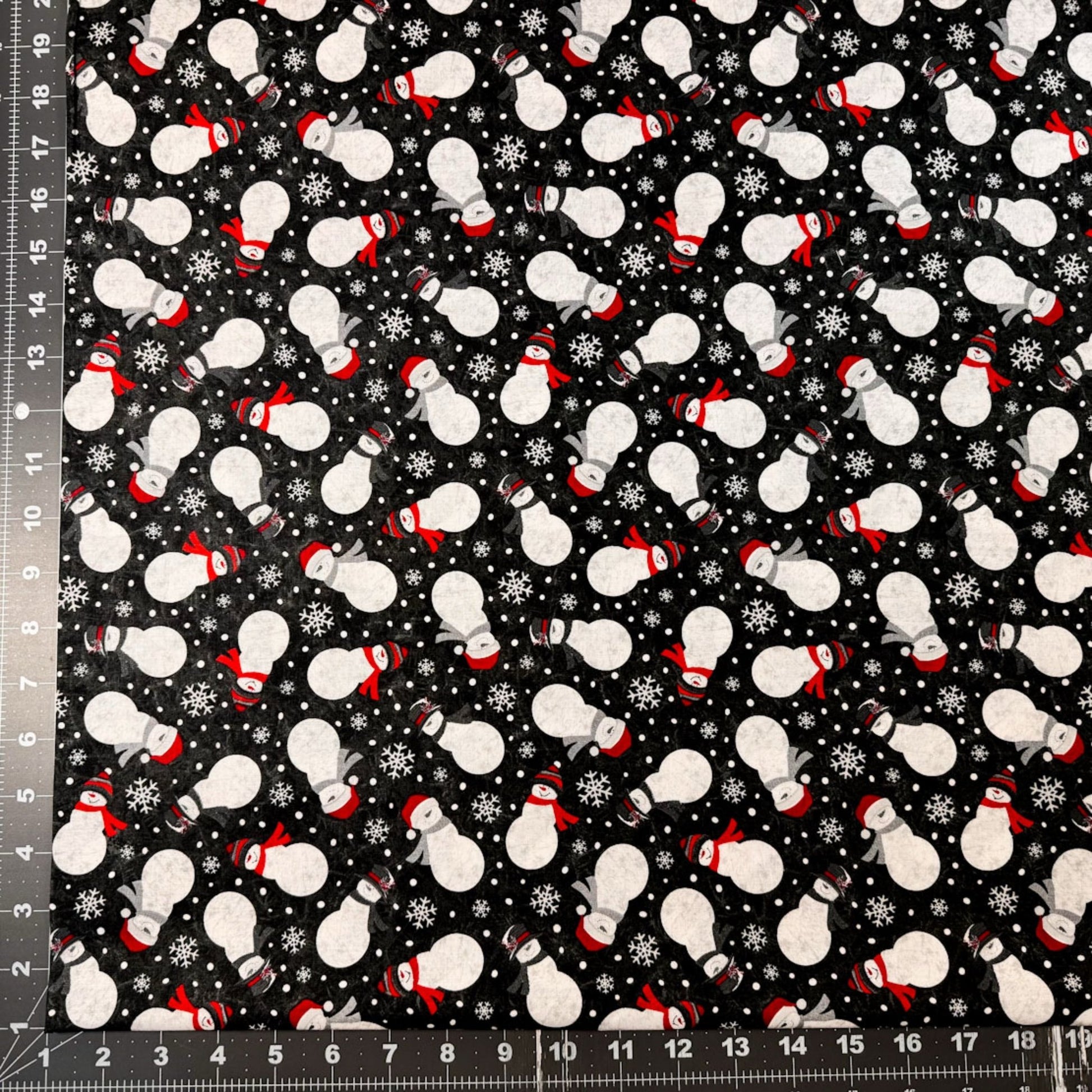 Snowman Fabric 2059 Blizzard Fun Christmas - Mary Jo Fabrics
