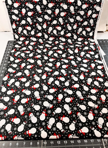 Snowman Fabric 2059 Blizzard Fun Christmas - Mary Jo Fabrics